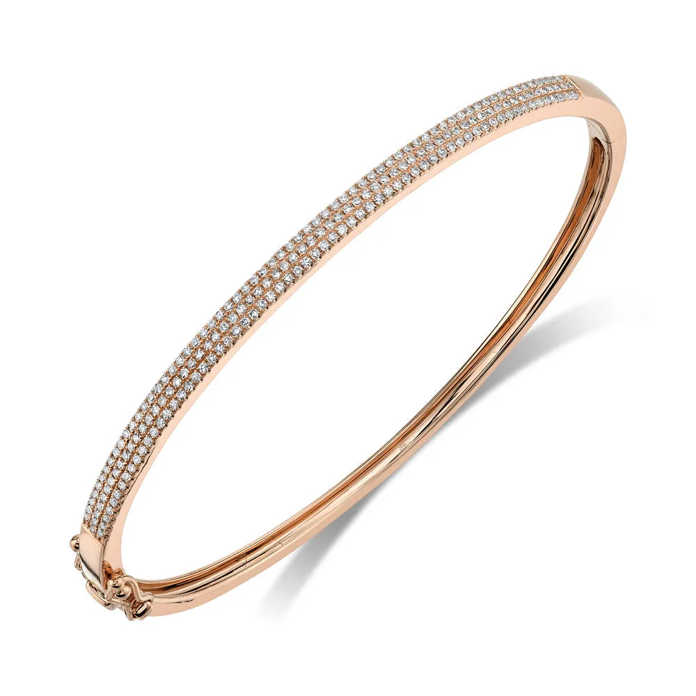 0.52CT DIAMOND PAVE BANGLE