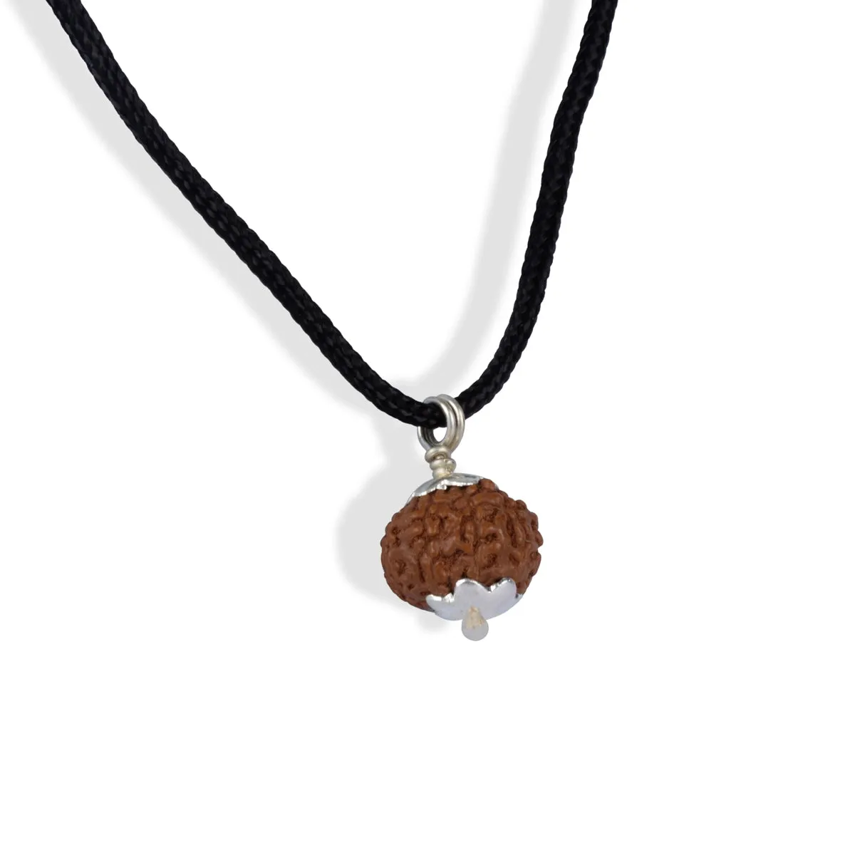 10 Face Rudraksha Pendant | Silver Cup Rudraksha Pendant/ Java Rudraksh Locket for Men & Women