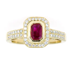 1.25ct Ruby & Diamond Ring