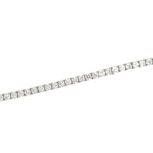 14K White Gold Lab-Grown Diamond Bracelet - 5.00ctw