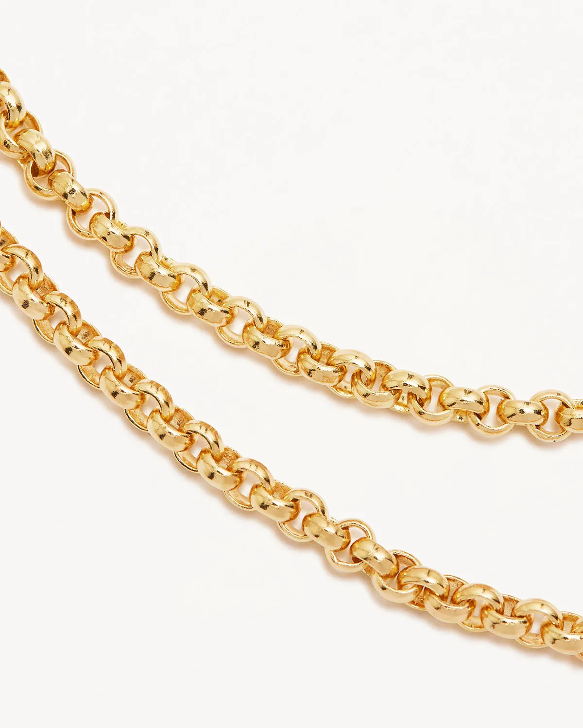 18k Gold Vermeil Gold 18" 3mm Belcher Chain Necklace