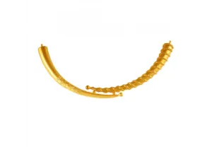 22k Round Gold Choker With Intricate Craftsmanship