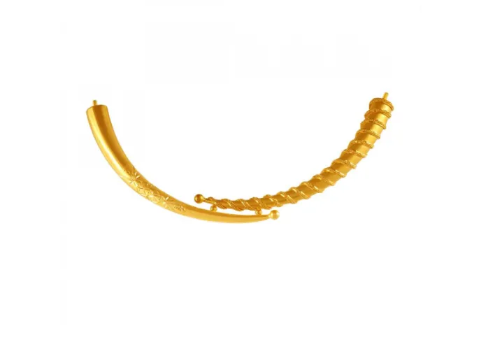 22k Round Gold Choker With Intricate Craftsmanship