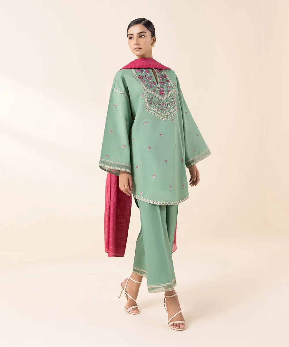 3 Piece - Embroidered Lawn Suit