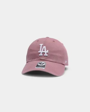 47 Brand Los Angeles Dodgers Clean Up Strapback Mauve