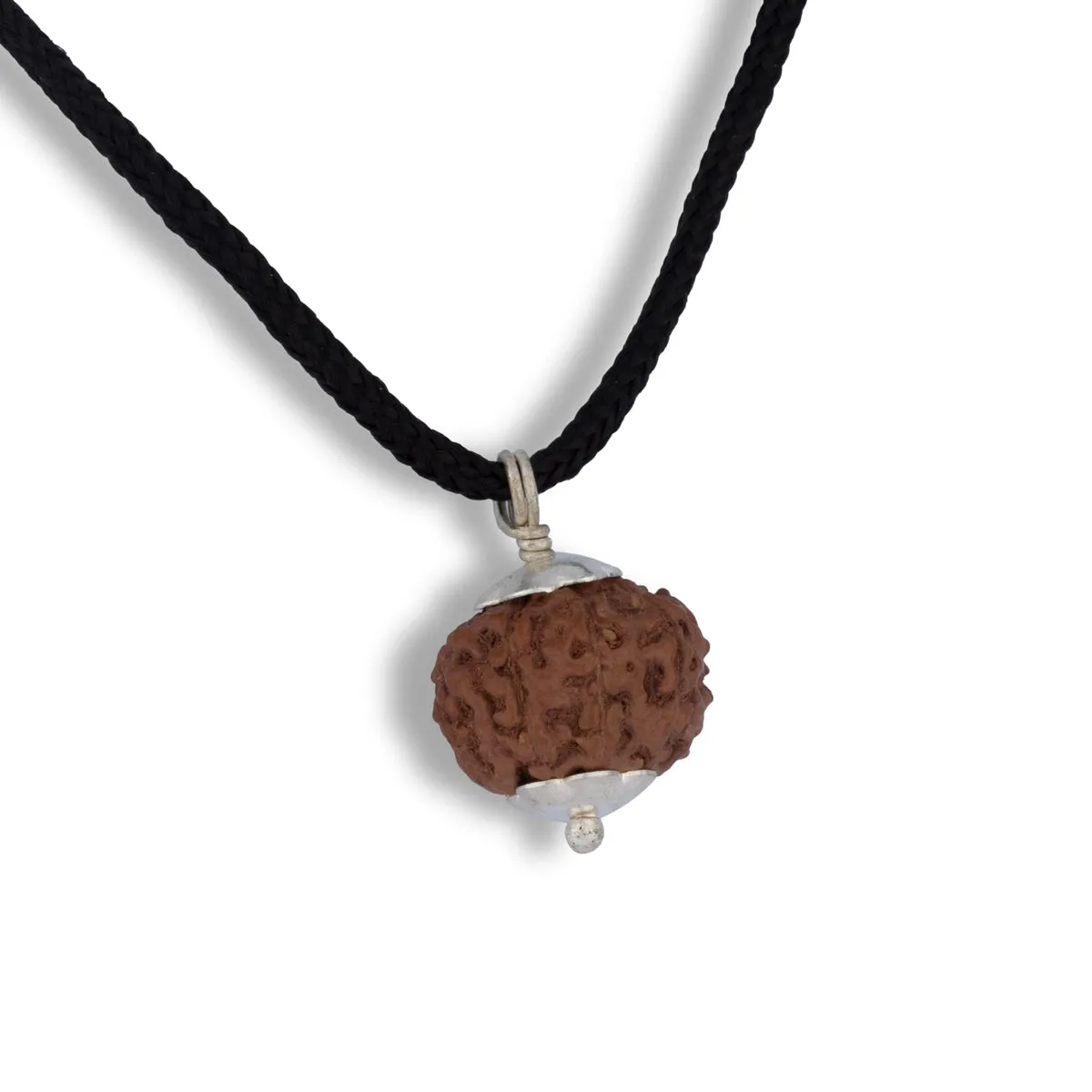 8 Face Rudraksha Pendant | Silver Cup Rudraksha Pendant/ Java Rudraksh Locket for Men & Women