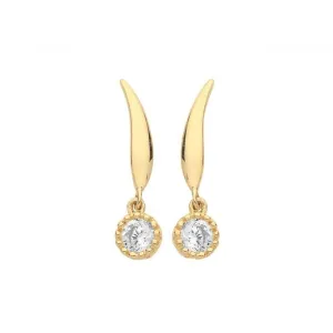 9ct Yellow Gold Drop Earrings ES1611