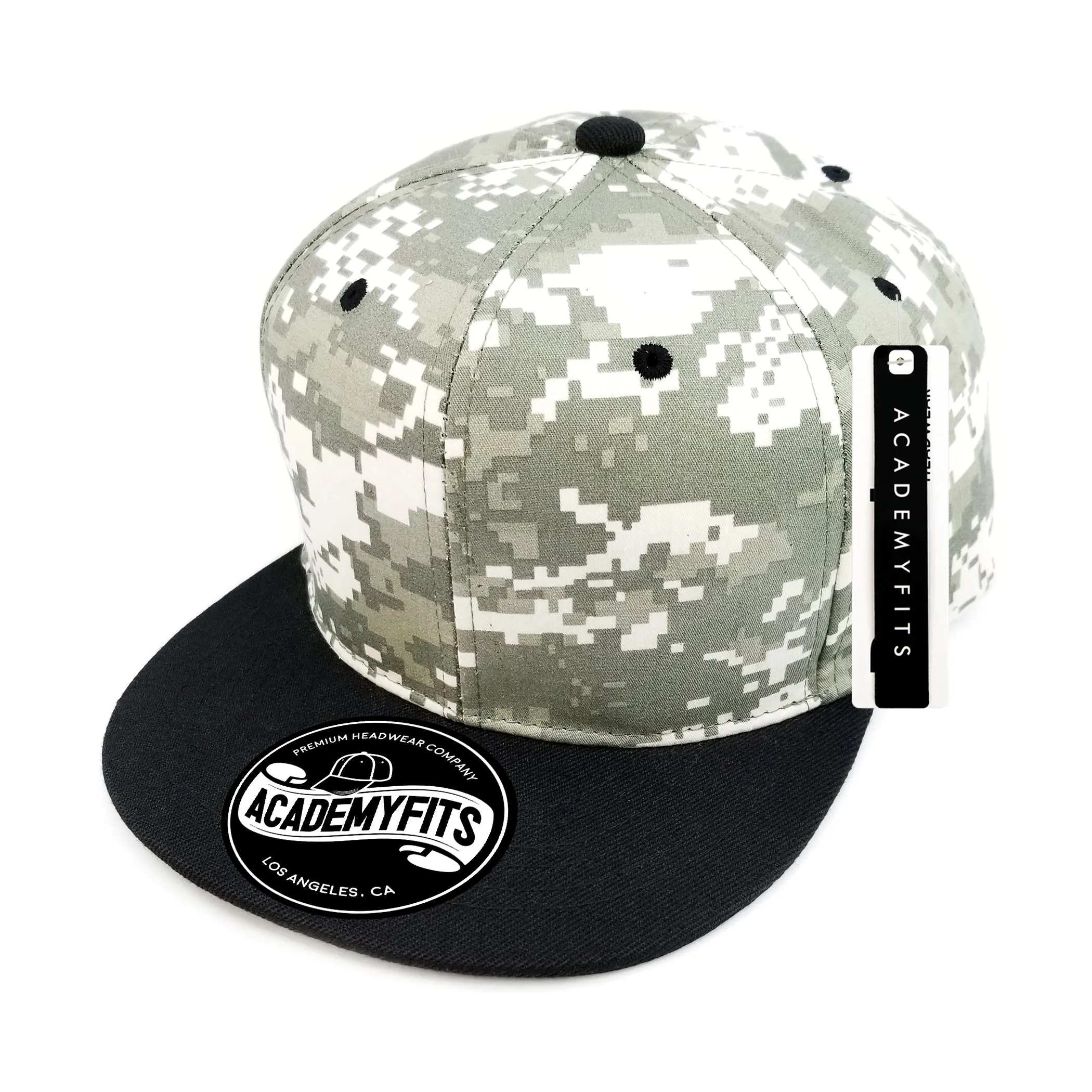 Academy Fits Camo Snapback Hat 1013C