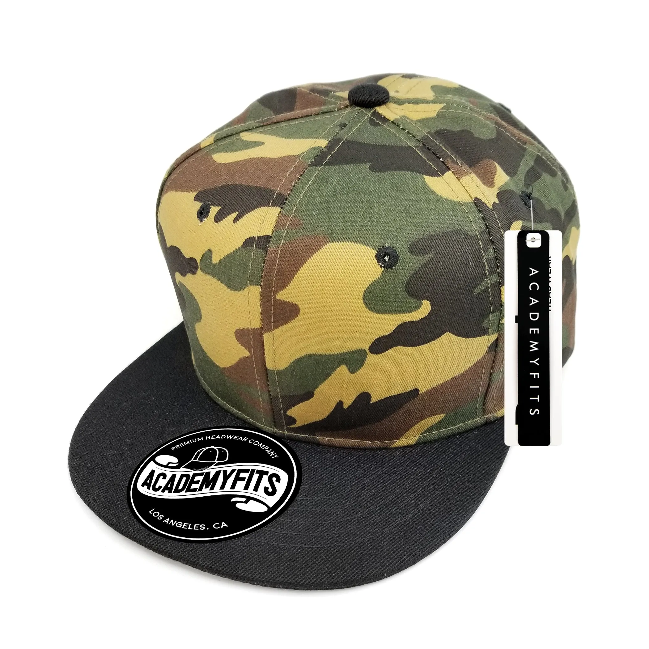 Academy Fits Camo Snapback Hat 1013C