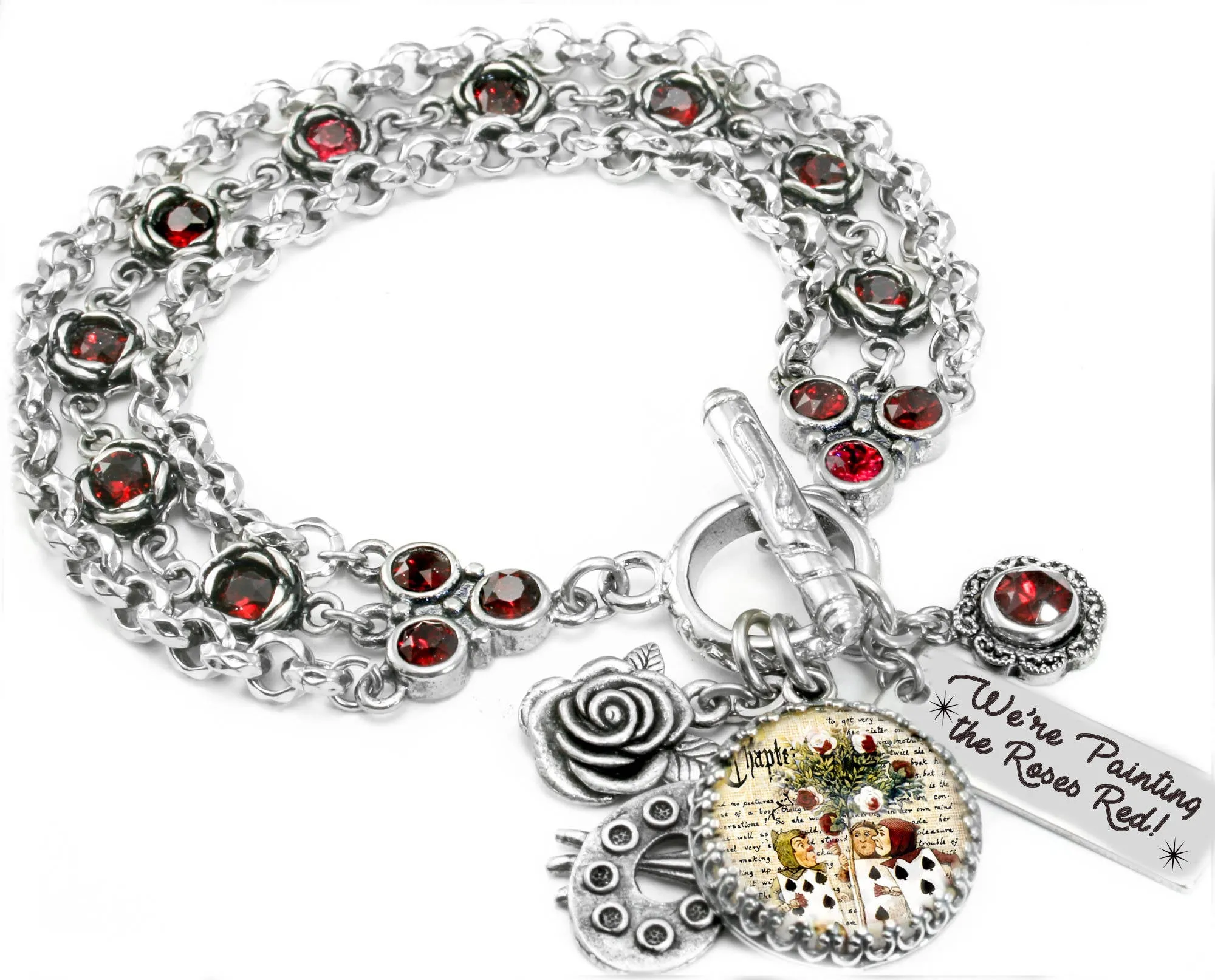 Alice in Wonderland, Painting the Roses Red Bracelet