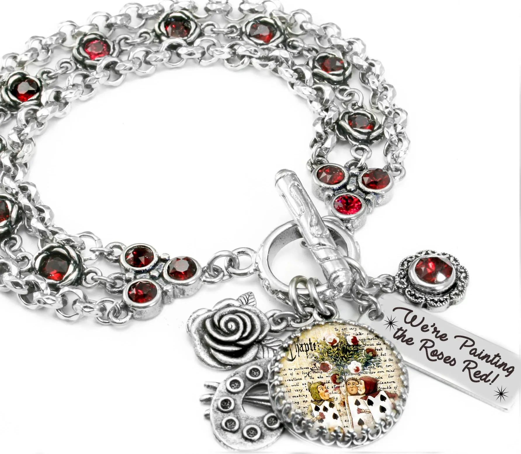 Alice in Wonderland, Painting the Roses Red Bracelet