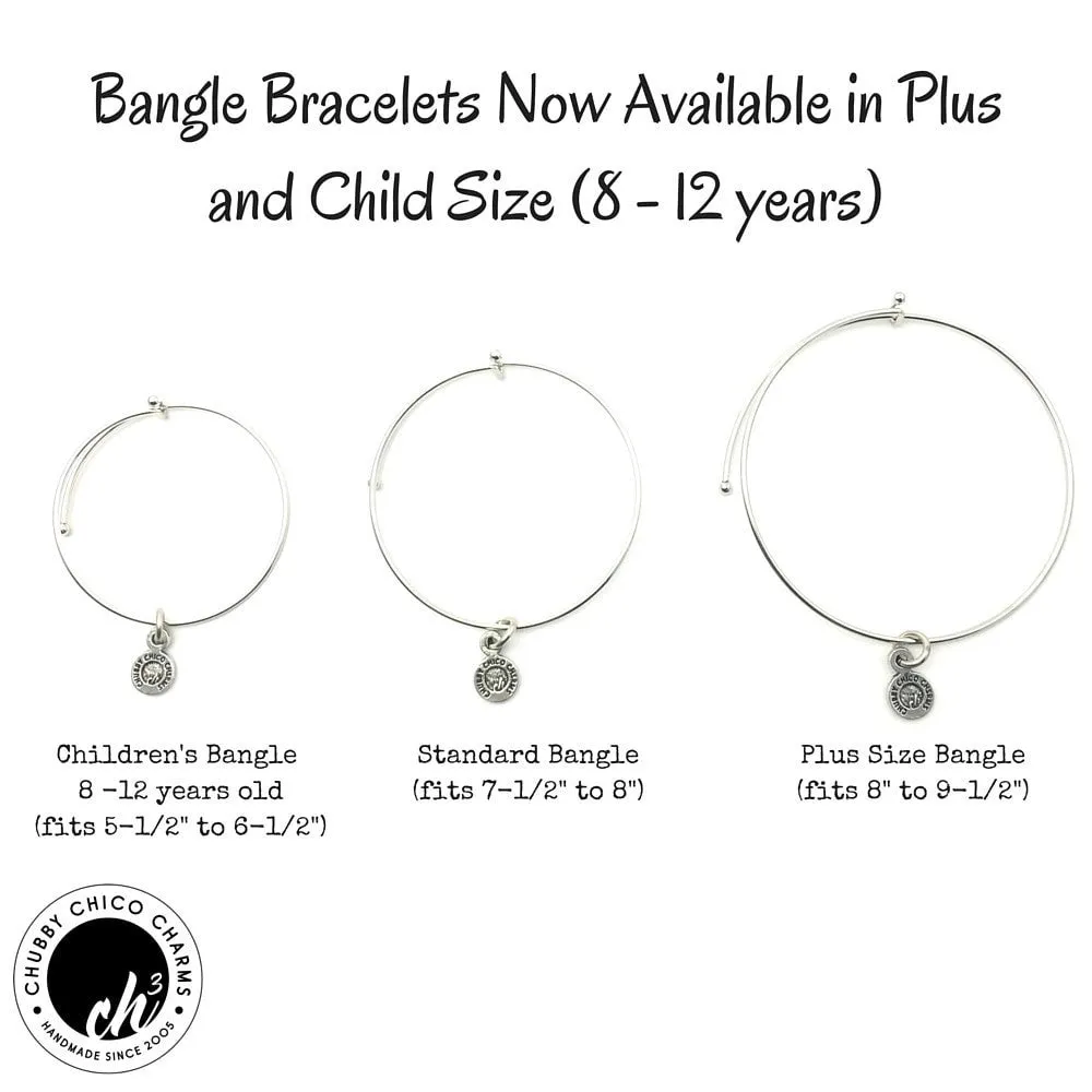 All I Think About Is You Expandable Bangle Bracelet Set