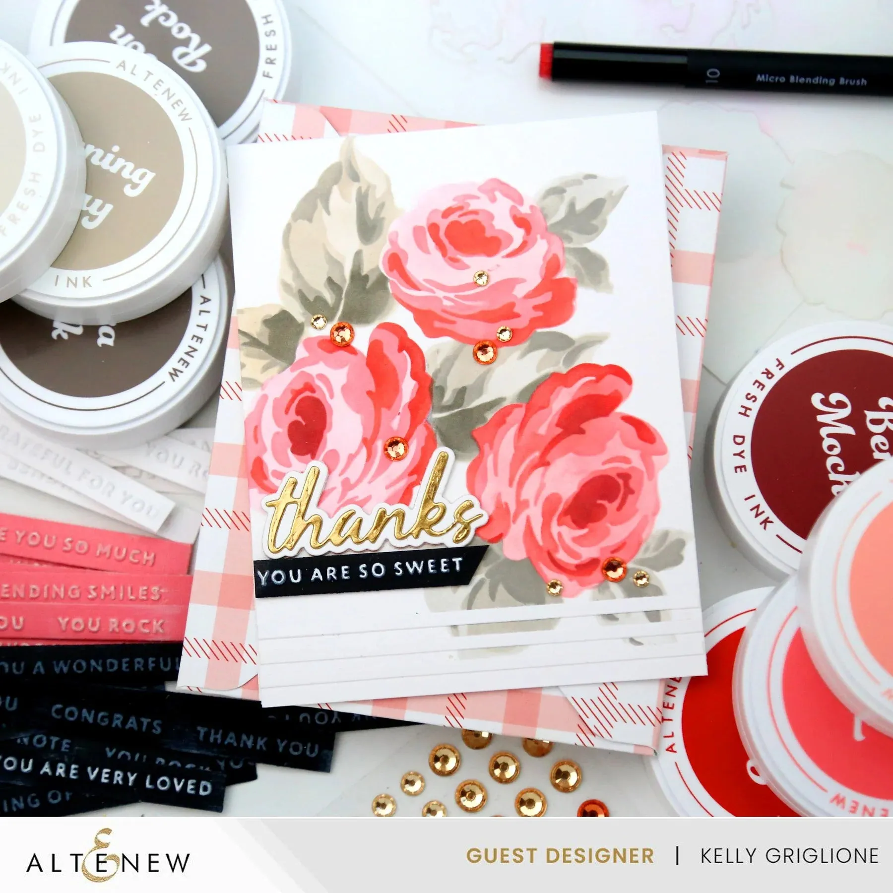 Altenew Tea Party Fresh Dye Ink Re-inker - Coral Bliss