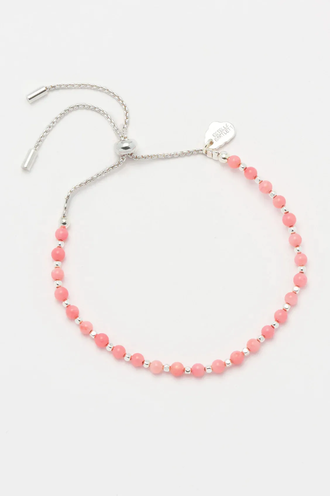 Amelia Bracelet Silver Coral