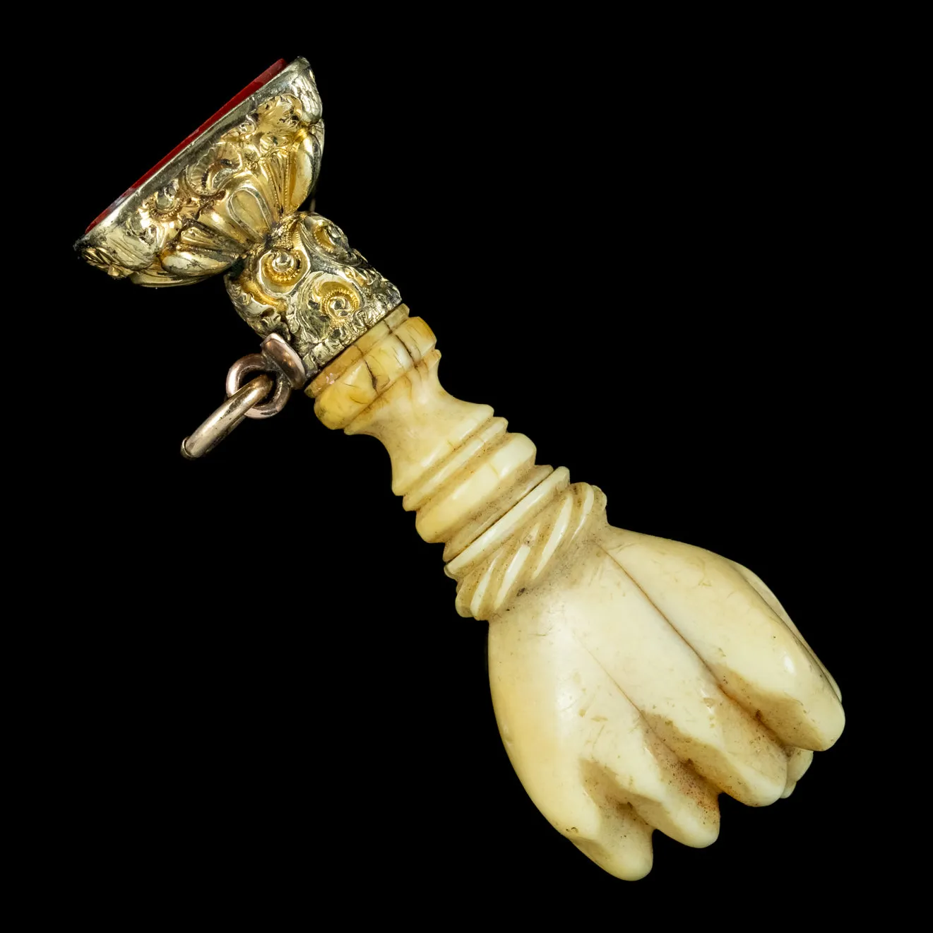 Antique Georgian Hand Pendant Agate Seal Circa 1820