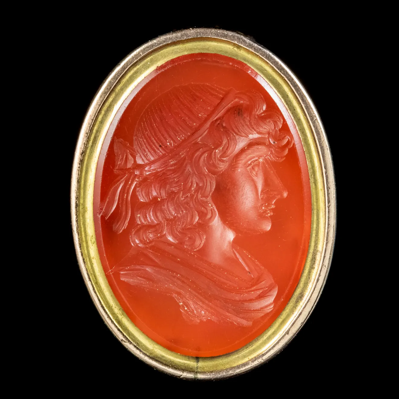 Antique Georgian Intaglio Fob Carnelian Seal 18ct Gold Circa 1820