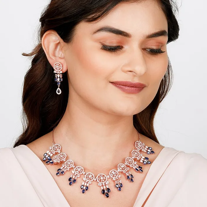 Anushka Sharma Rose Gold Sapphire Alley Set