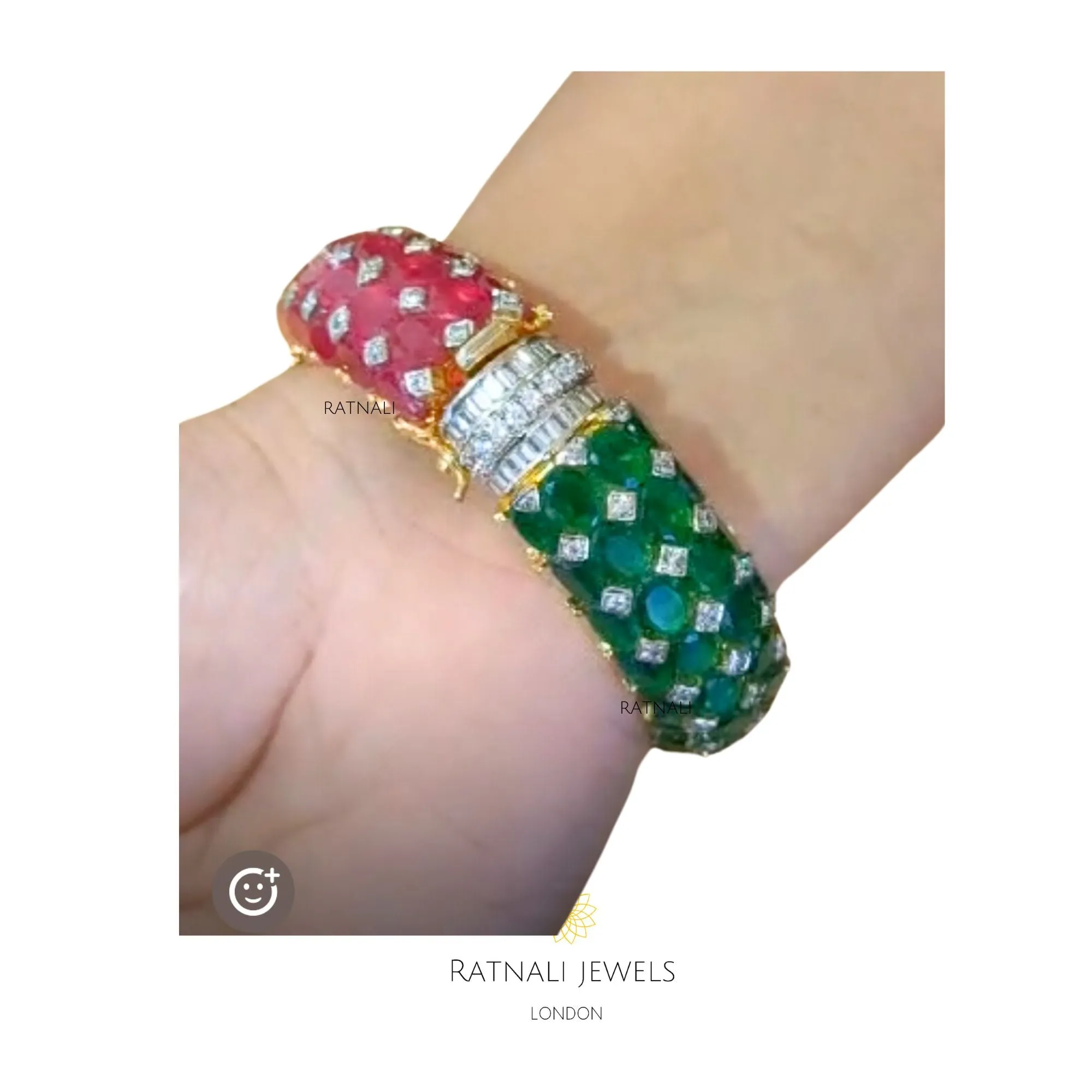 Ashika | Bespoke customer listing of two pairs ( 4 bracelets) Simulated Diamond and Gemstone Bracelet