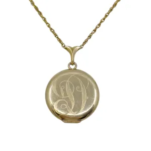 BAB Gold filled locket pendant necklace