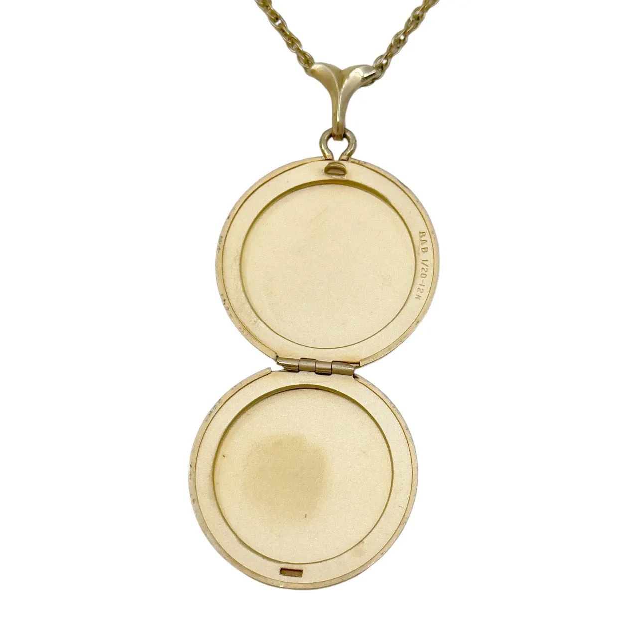 BAB Gold filled locket pendant necklace