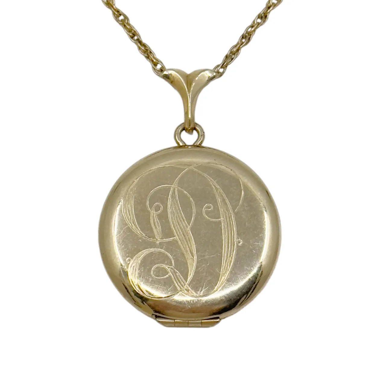 BAB Gold filled locket pendant necklace