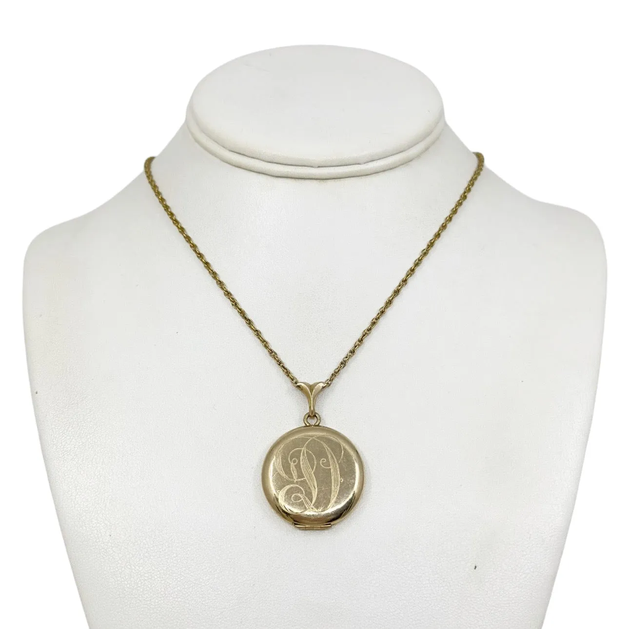 BAB Gold filled locket pendant necklace