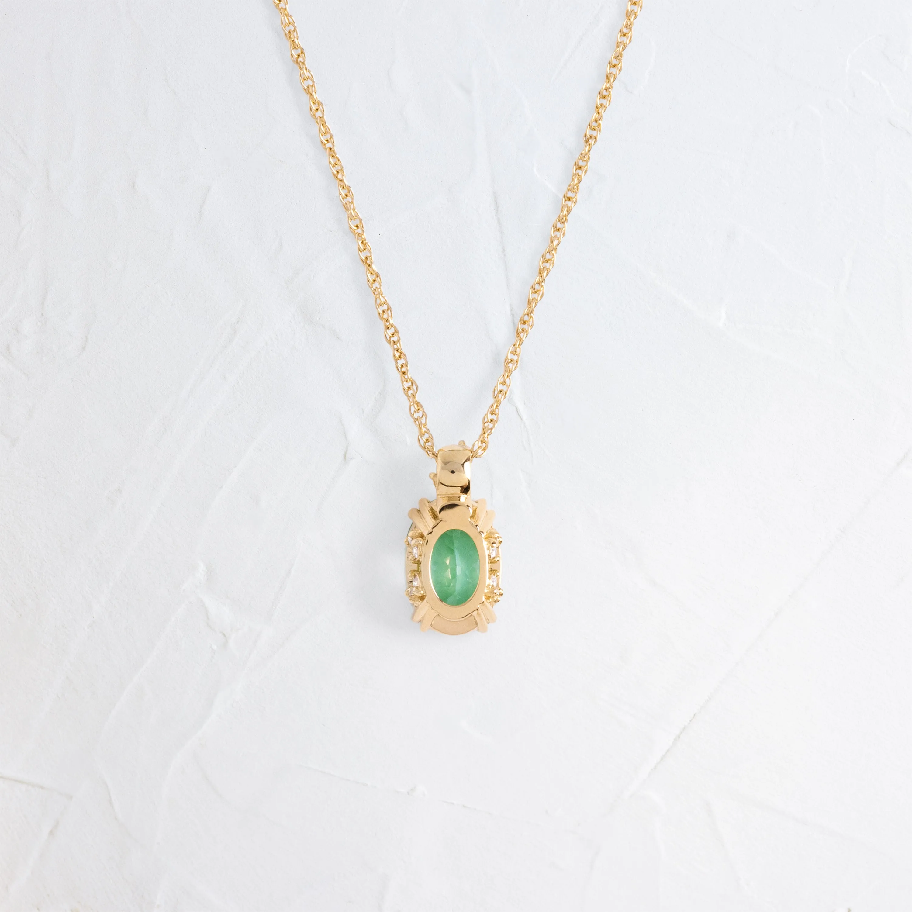 Bewilder Necklace, 1.3ct. Mint Green Tourmaline - OOS