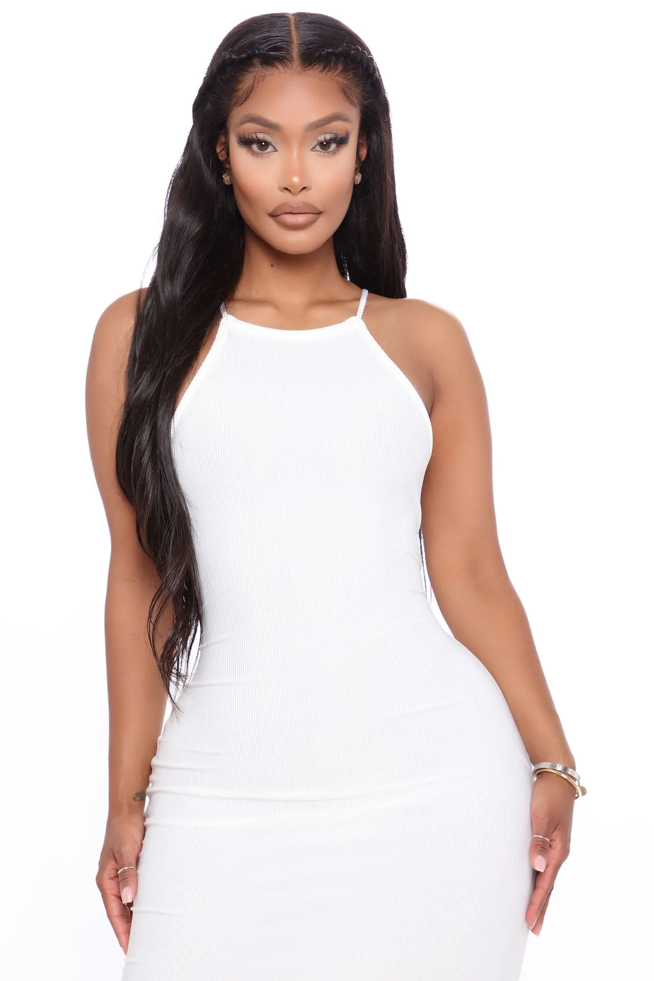 Blessed Life Midi Dress - White