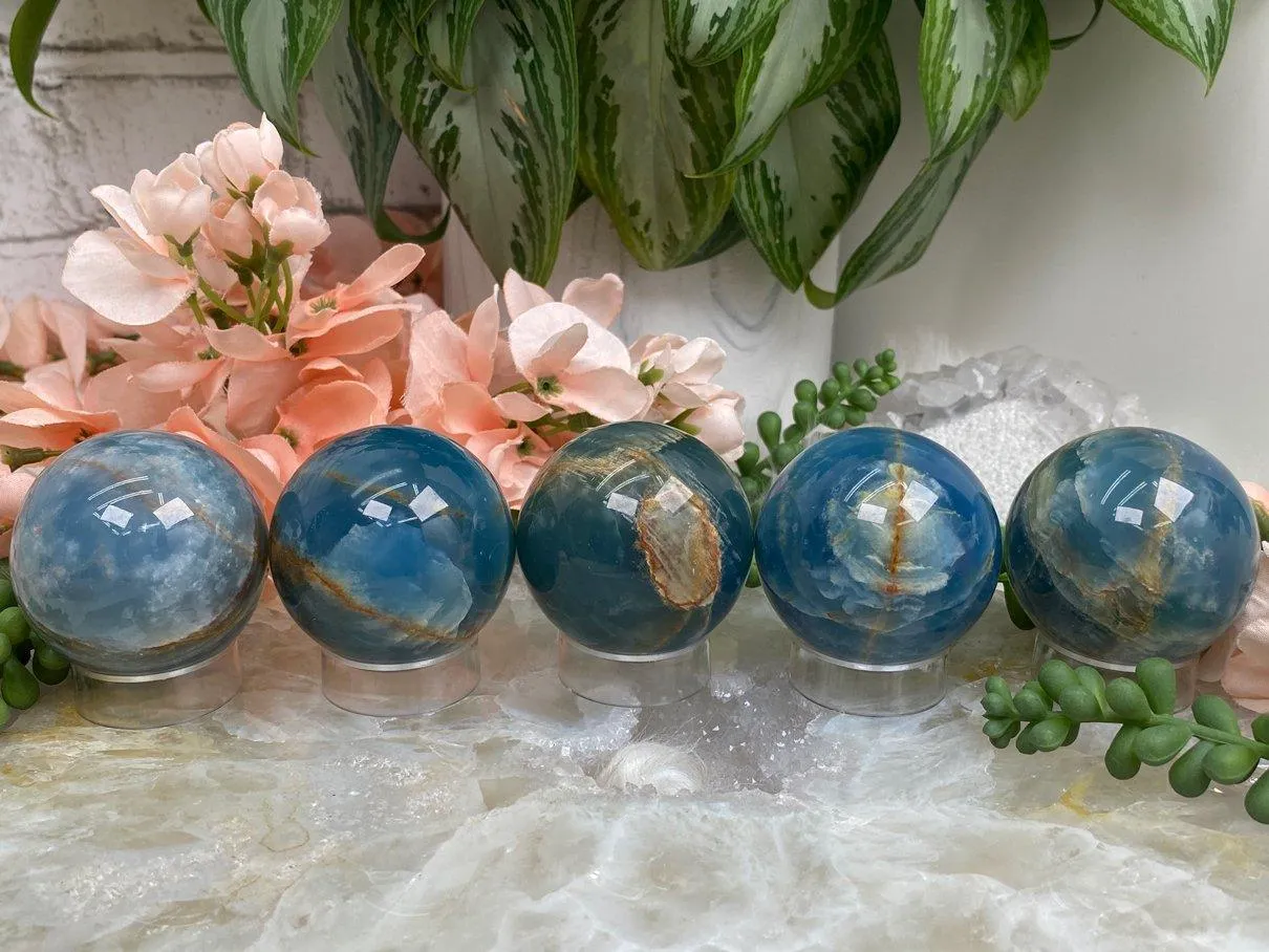 Blue Onyx Spheres & Point