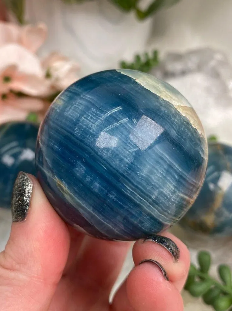 Blue Onyx Spheres & Point