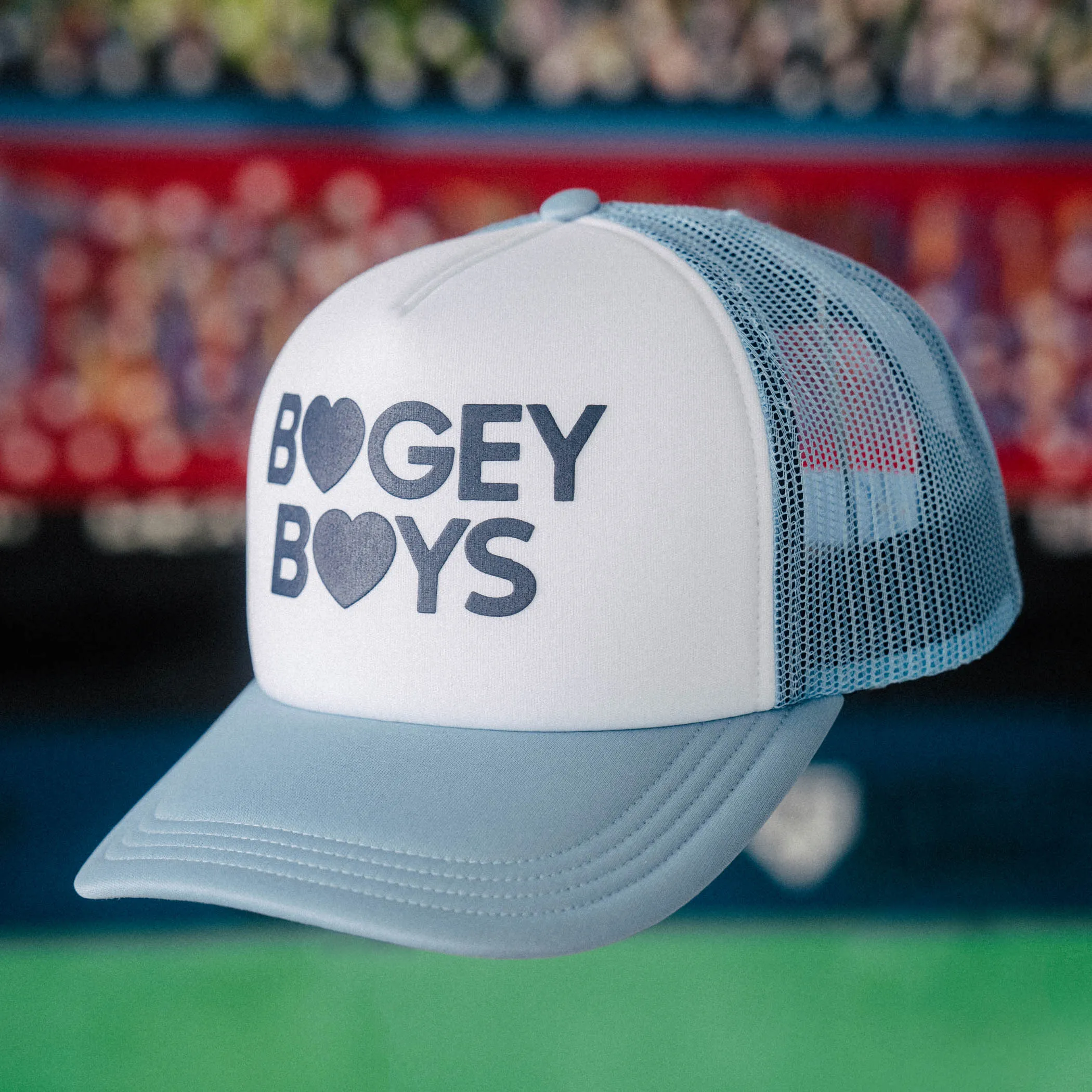 Bogey Boys x EFF Heart Trucker Hat - Powder Blue