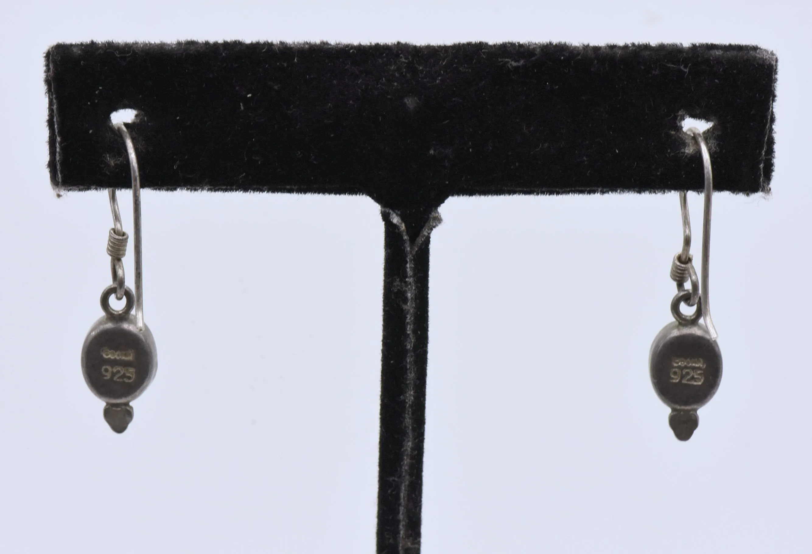 Boma - Vintage Sterling Silver and Black Onyx Dangle Earrings