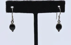 Boma - Vintage Sterling Silver and Black Onyx Dangle Earrings