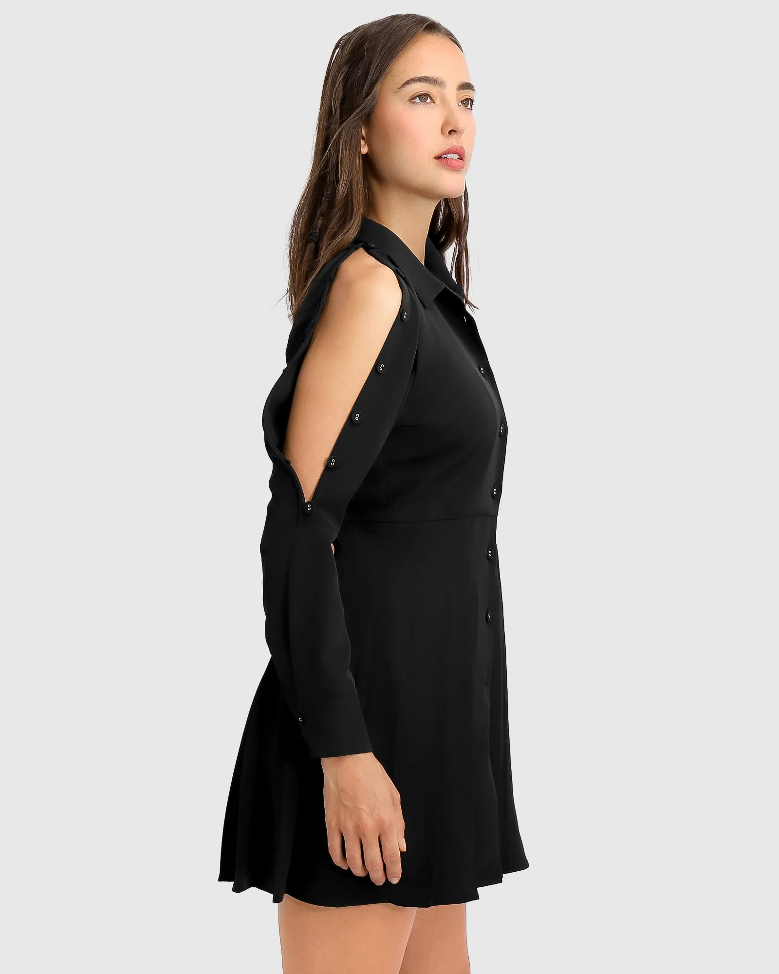 Boy Meets Girl Mini Dress - Black