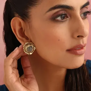 Brass Stud Earrings for Women | Circular