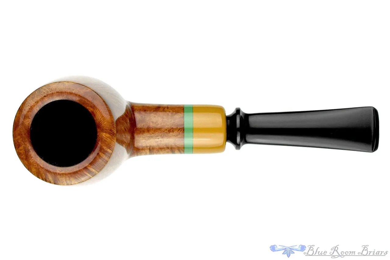 Brian Madsen Pipe Billiard with Colored Ebonite