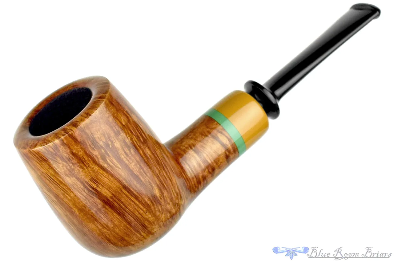 Brian Madsen Pipe Billiard with Colored Ebonite