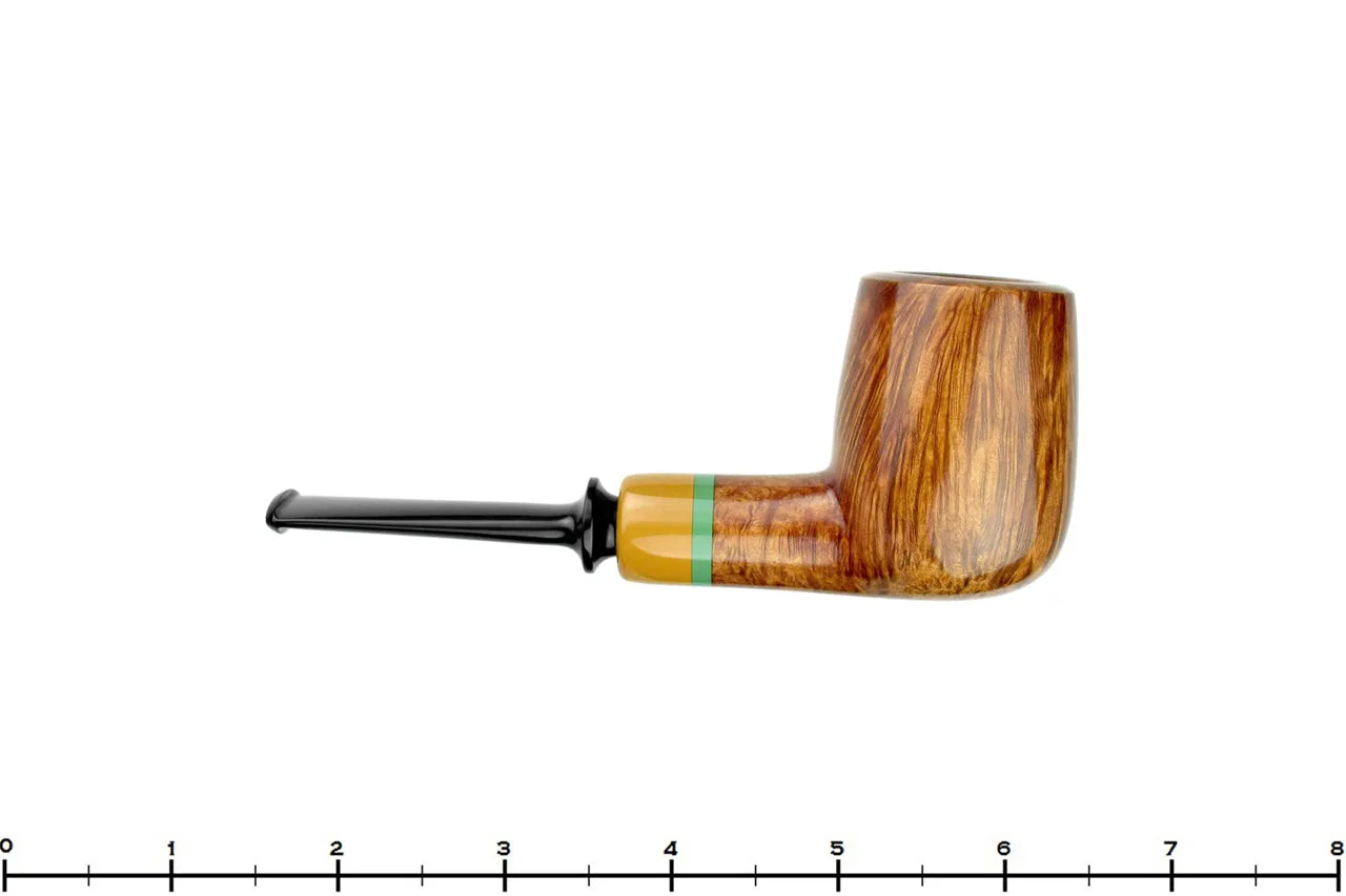 Brian Madsen Pipe Billiard with Colored Ebonite