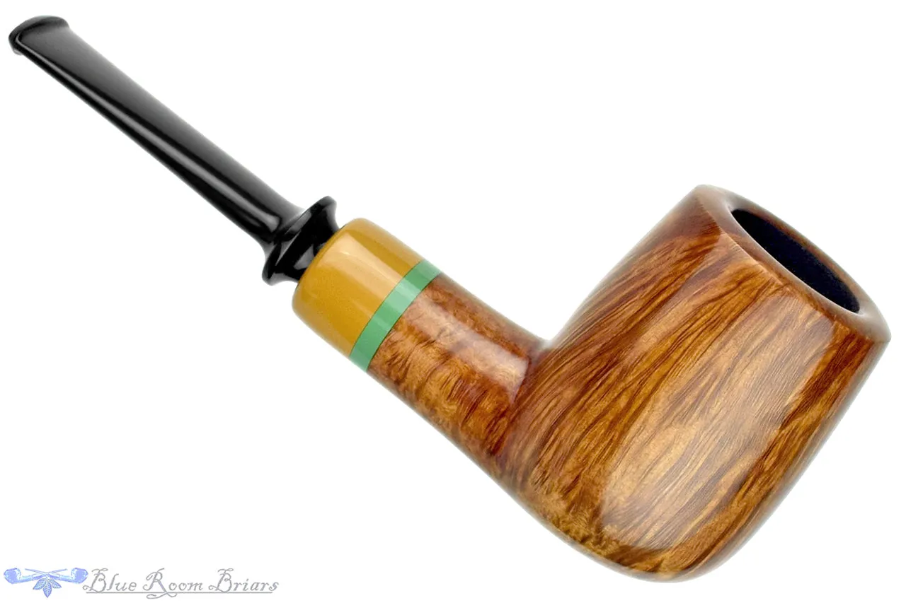 Brian Madsen Pipe Billiard with Colored Ebonite