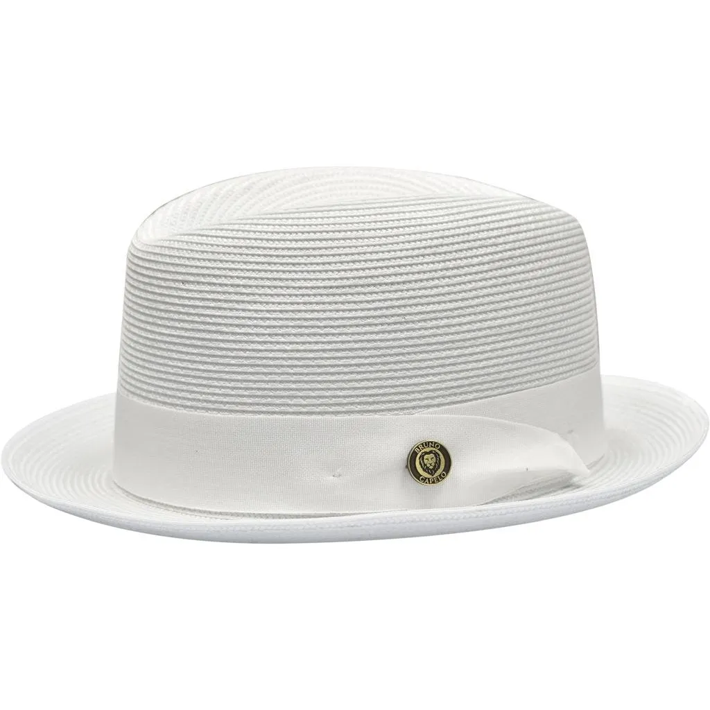 Bruno Capelo Romeo Center Dent Straw Trilby Hat