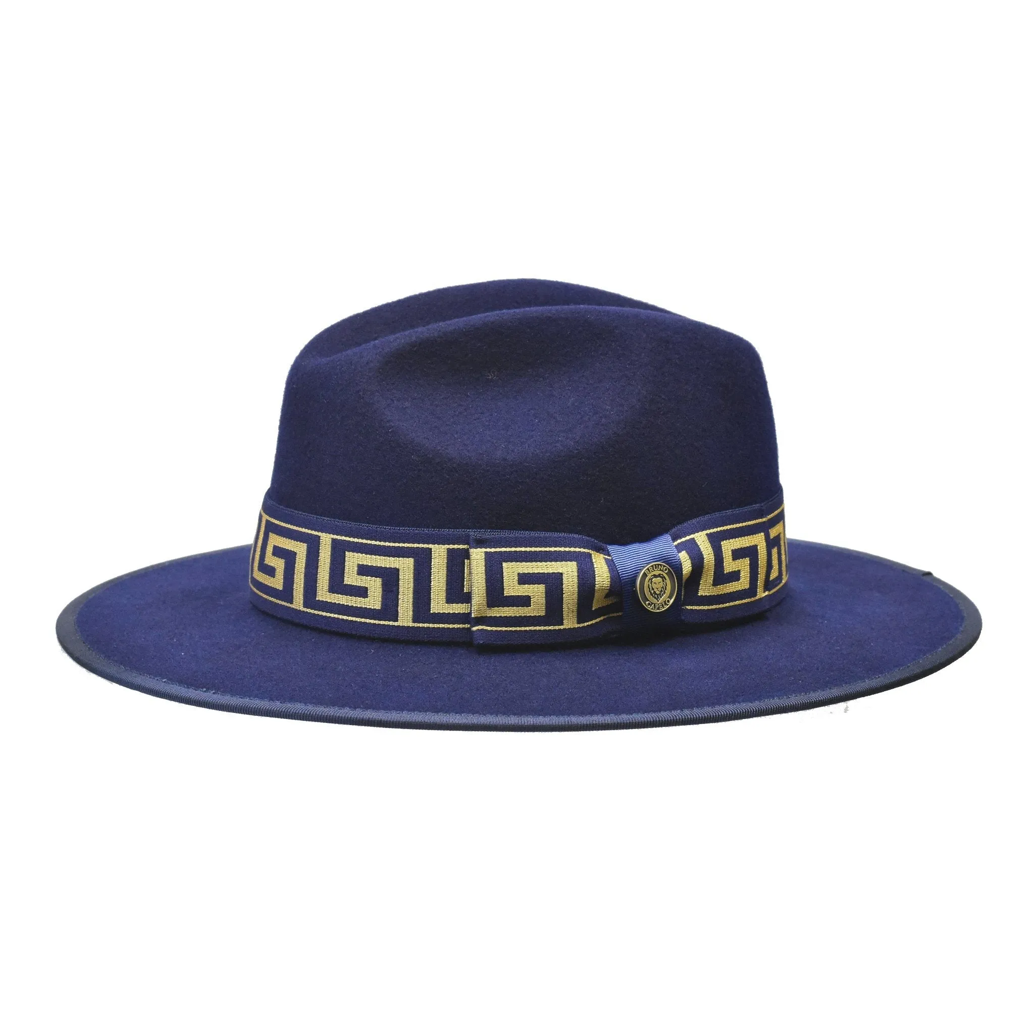 Bruno Capelo Wesley Wide Brim Pinch Front Wool Fedora