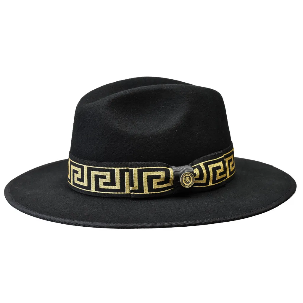 Bruno Capelo Wesley Wide Brim Pinch Front Wool Fedora