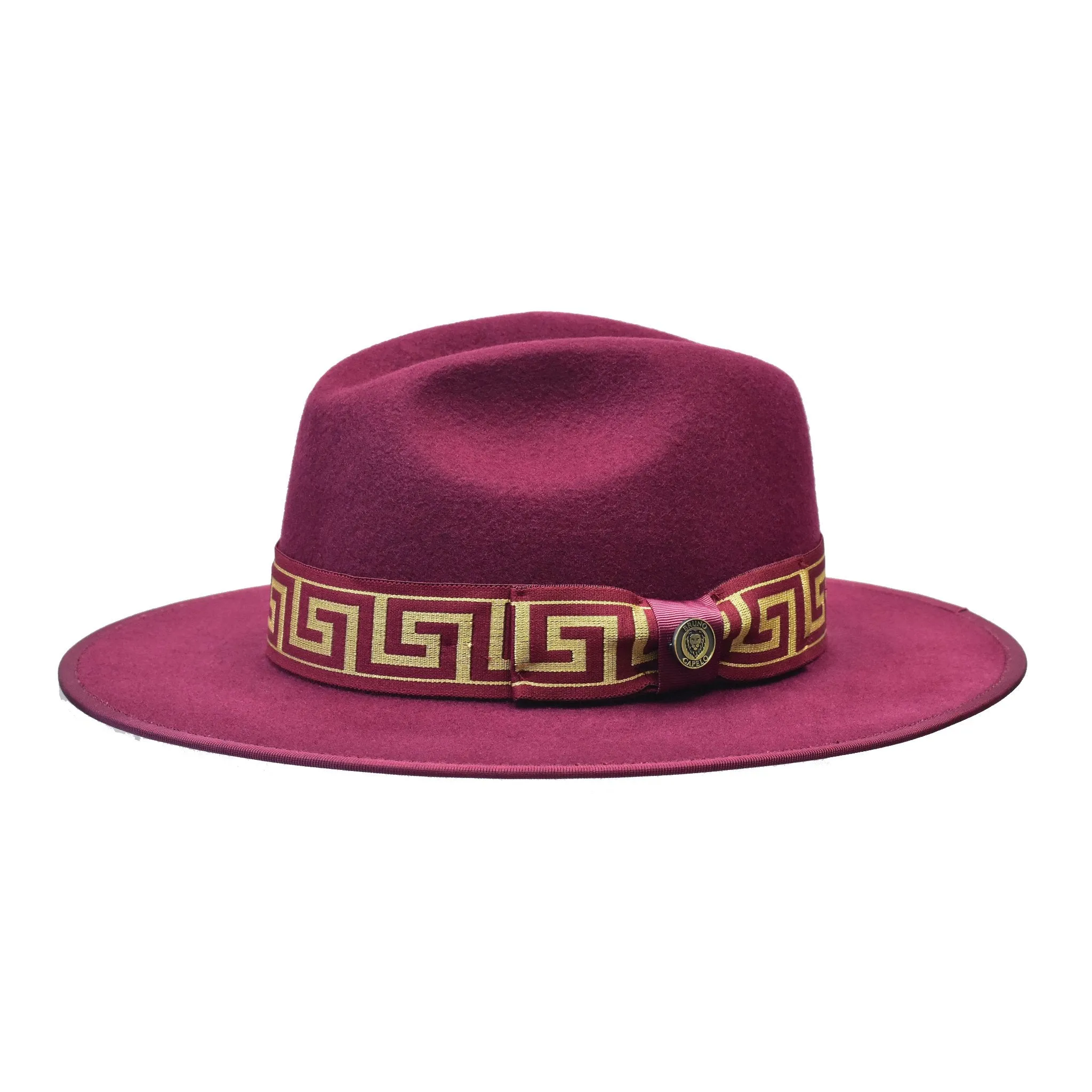 Bruno Capelo Wesley Wide Brim Pinch Front Wool Fedora