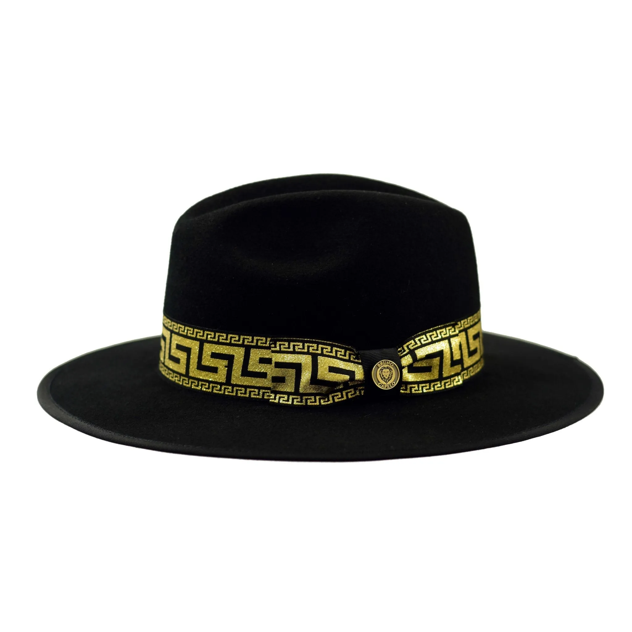 Bruno Capelo Wesley Wide Brim Pinch Front Wool Fedora