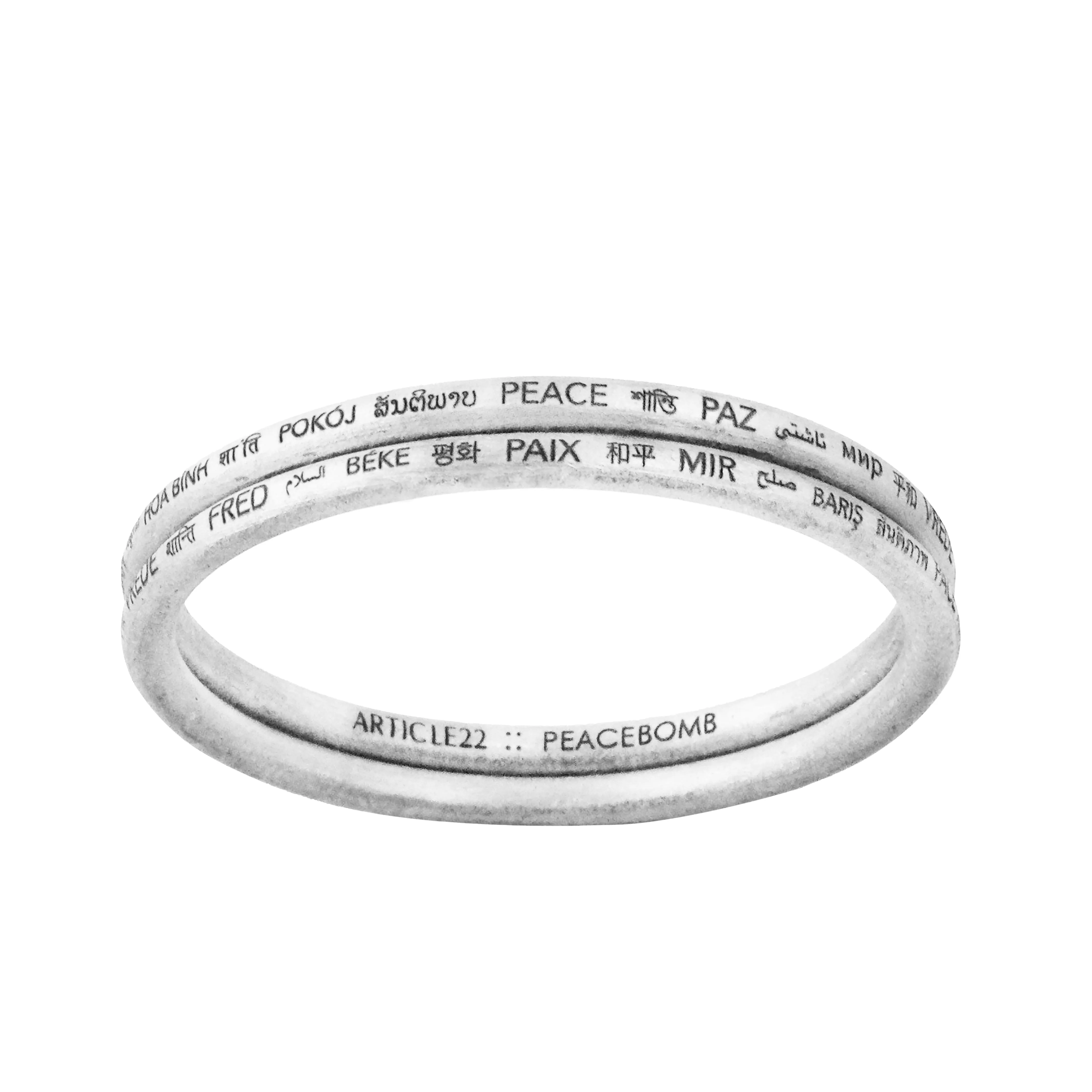 BUNDLE - PEACE ALL AROUND BANGLE x10 BUNDLE (SAVE $150)