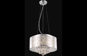 C121-2079D16C/RC - Regency Lighting: Prism 4 light Chrome Pendant Clear Royal Cut Crystal