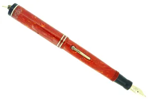 C1927 WAHL EVERSHARP CORAL RINGTOP FOUNTAIN PEN RESTORED BEAUTIFUL