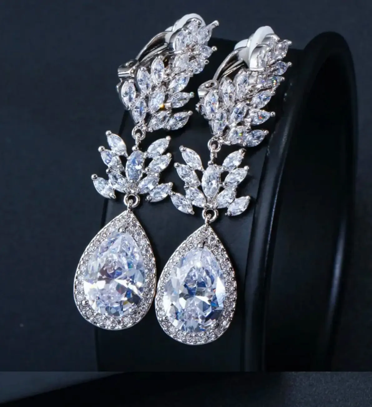 Clip On Wedding Earrings Karena