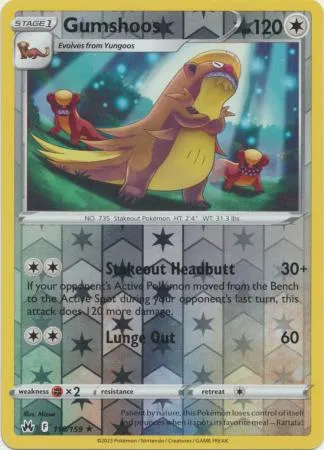 [Collector Troves] Pokemon Sword & Shield Crown Zenith Gumshoos Card