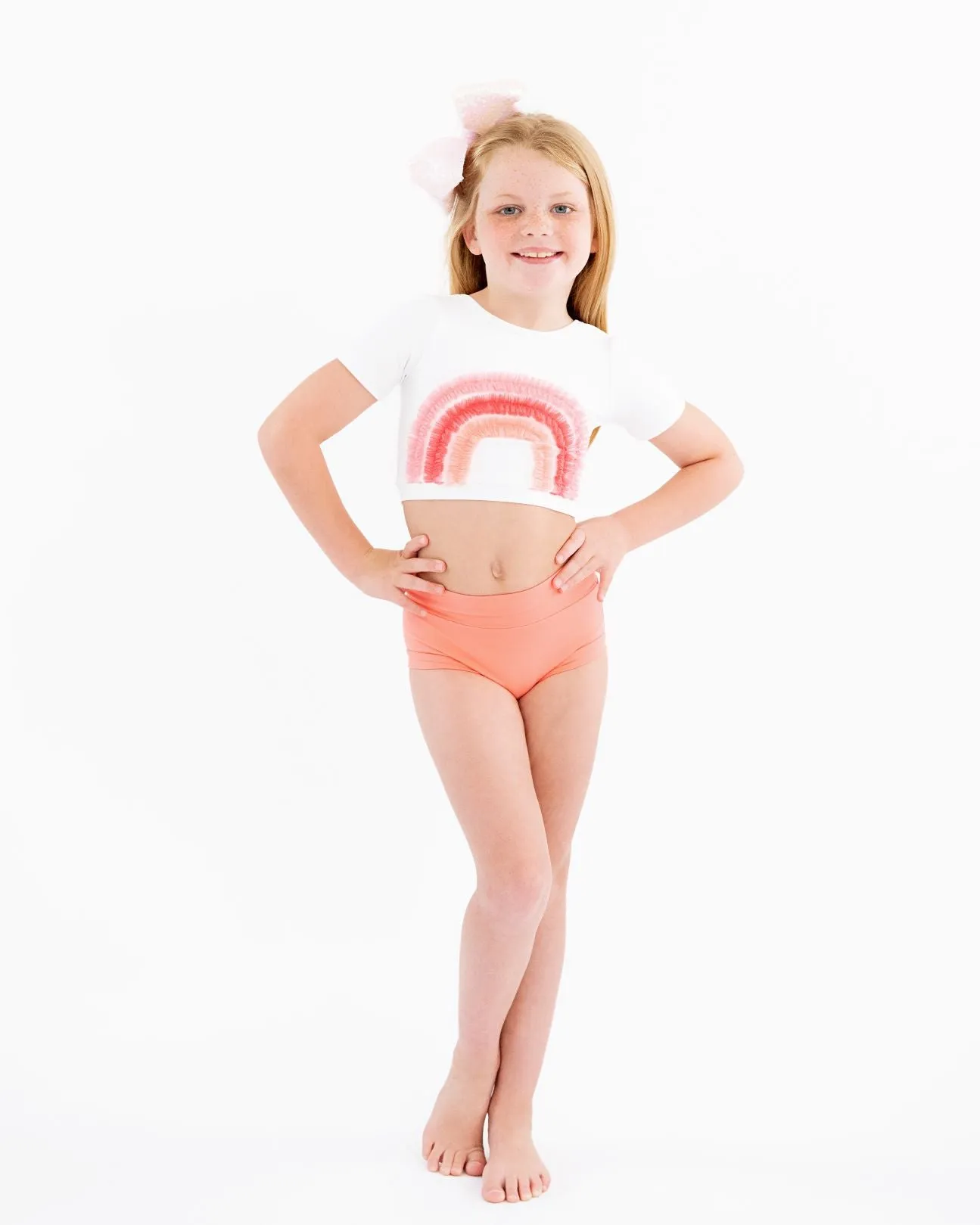 Coral Rainbow 2pc Leo Dance Set